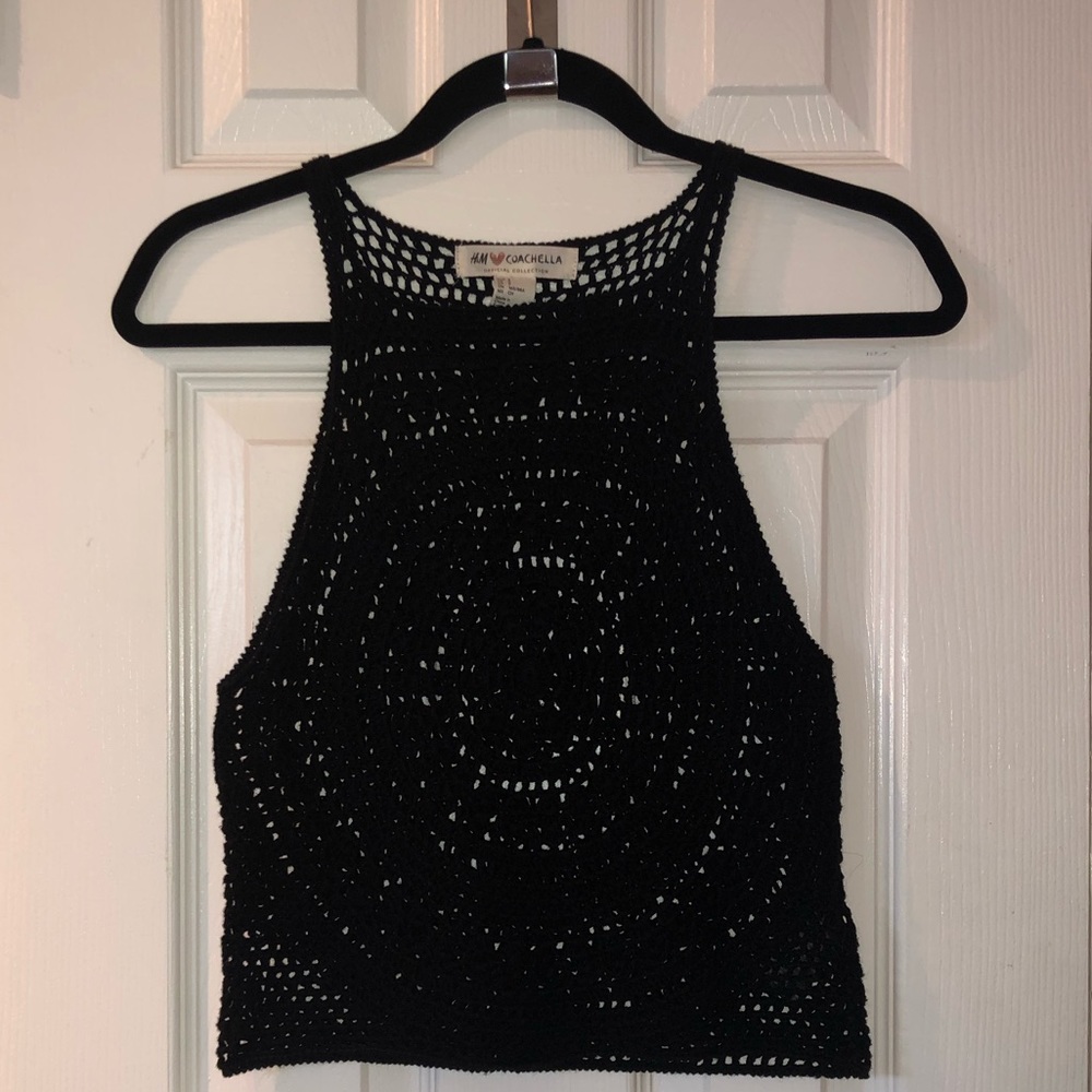 H&MxCoachella Knit Black Tank - Picture 2 of 3